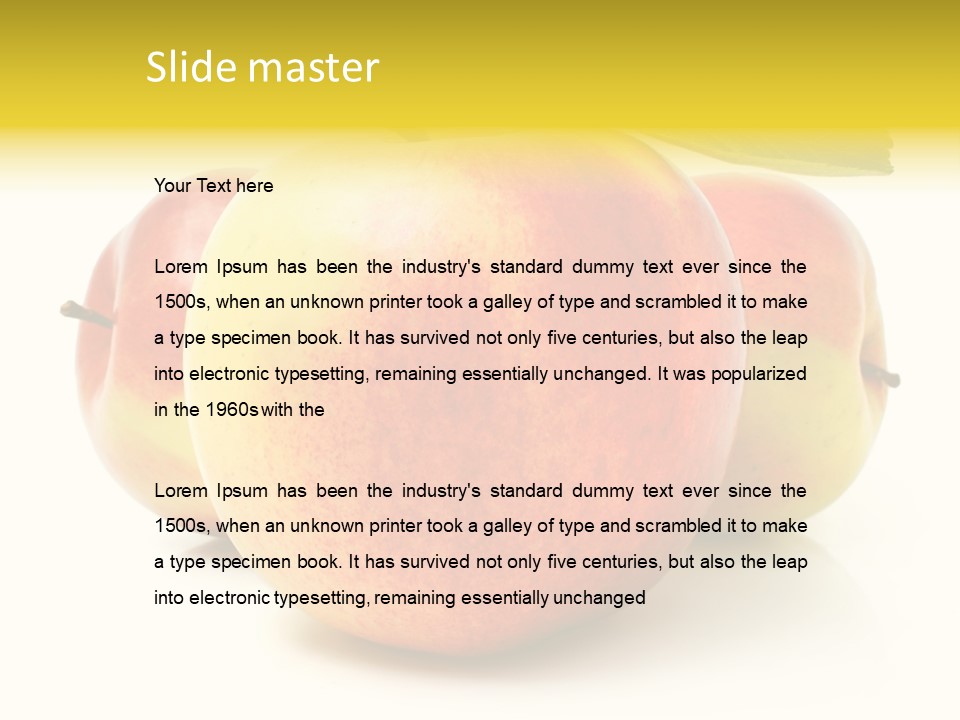 Background Still Life Healthy PowerPoint Template