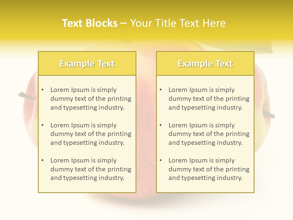 Background Still Life Healthy PowerPoint Template