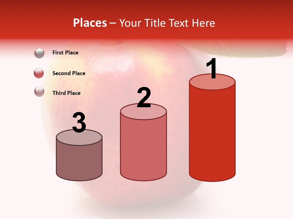Healthy Leaf Apple PowerPoint Template