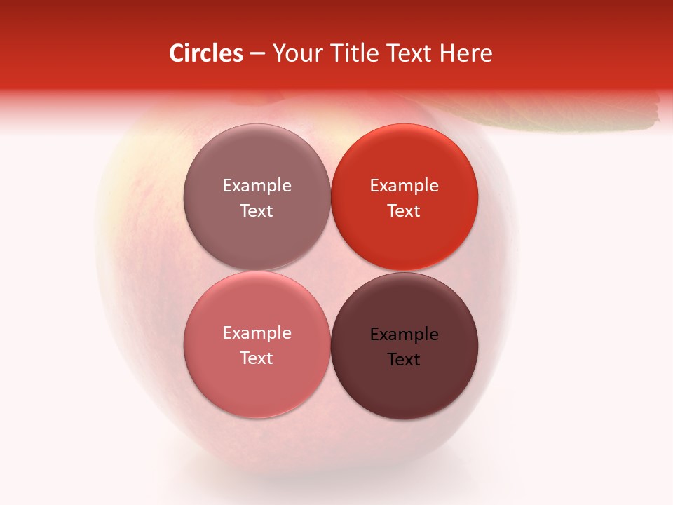 Healthy Leaf Apple PowerPoint Template