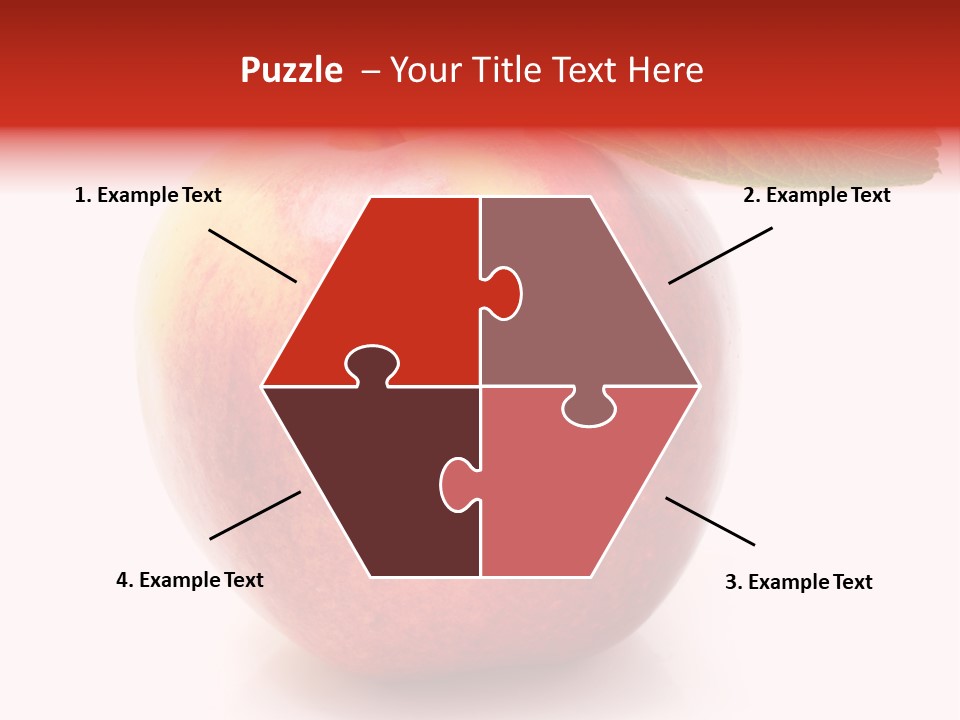 Healthy Leaf Apple PowerPoint Template