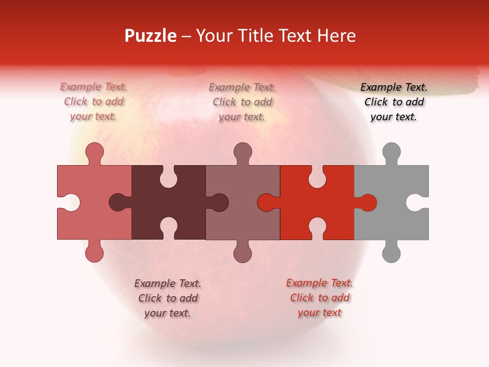 Healthy Leaf Apple PowerPoint Template