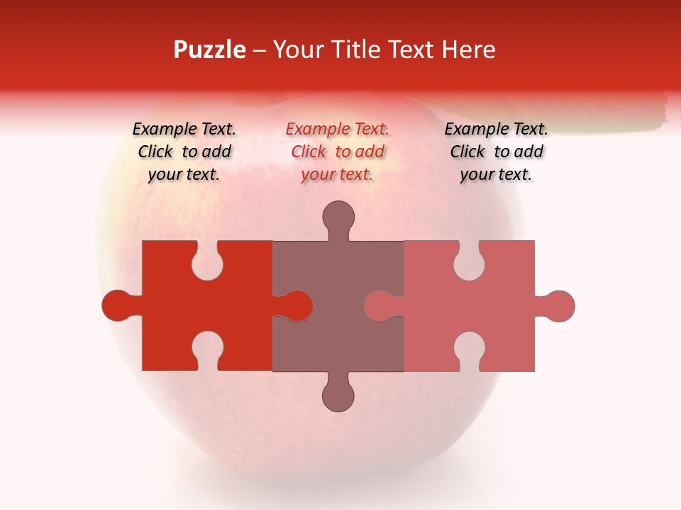 Healthy Leaf Apple PowerPoint Template