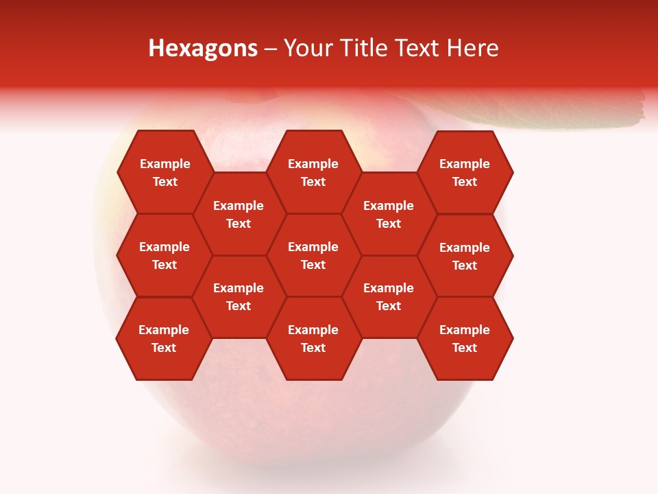 Healthy Leaf Apple PowerPoint Template