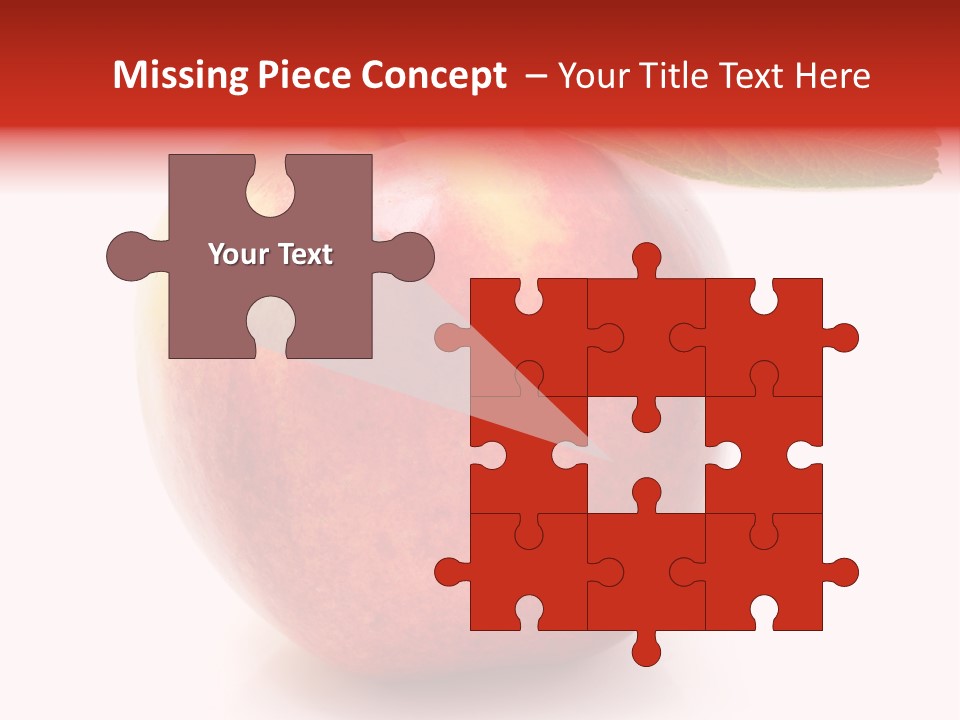 Healthy Leaf Apple PowerPoint Template