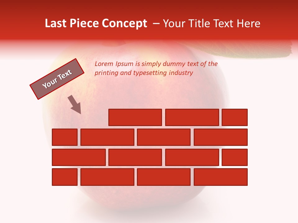 Healthy Leaf Apple PowerPoint Template