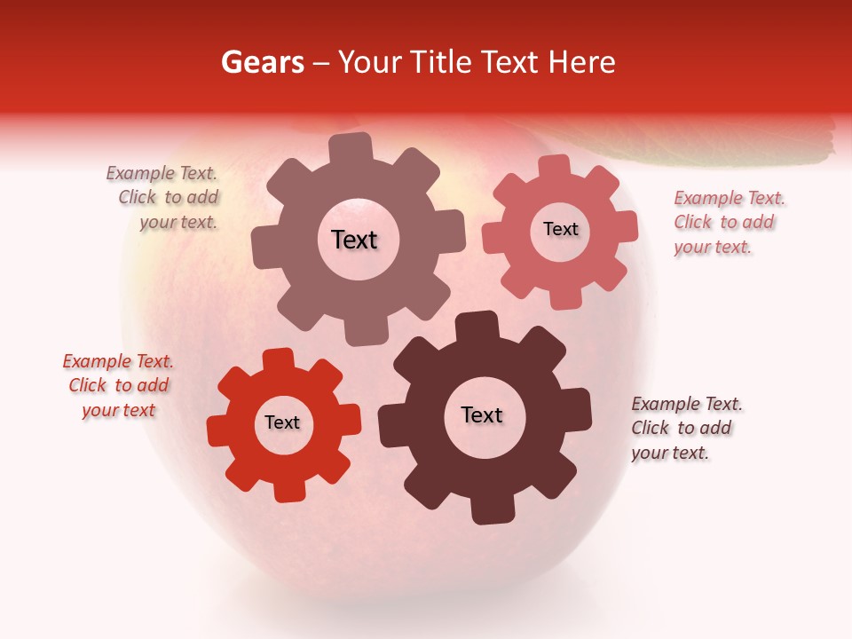 Healthy Leaf Apple PowerPoint Template