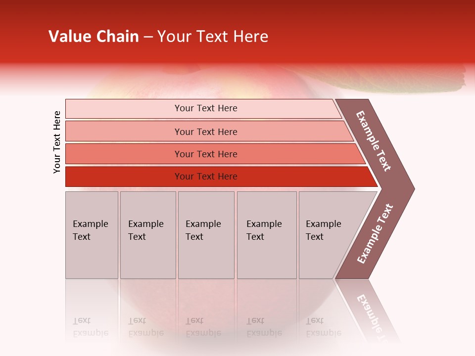 Healthy Leaf Apple PowerPoint Template