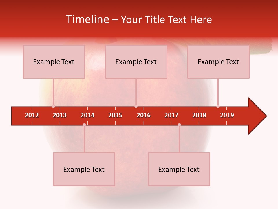 Healthy Leaf Apple PowerPoint Template
