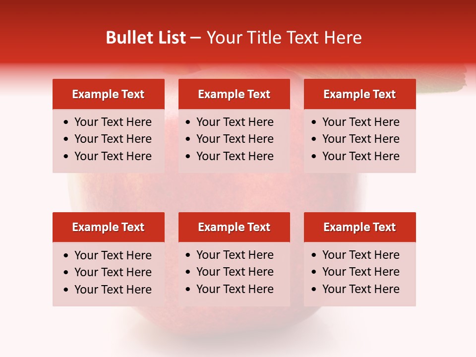 Healthy Leaf Apple PowerPoint Template