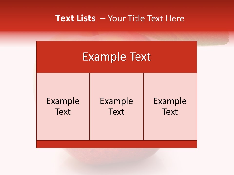 Healthy Leaf Apple PowerPoint Template