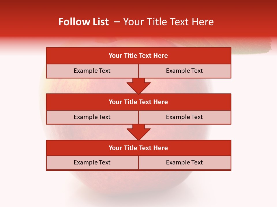 Healthy Leaf Apple PowerPoint Template