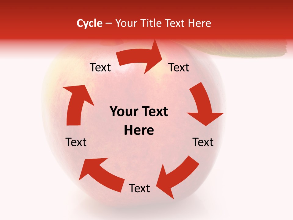 Healthy Leaf Apple PowerPoint Template