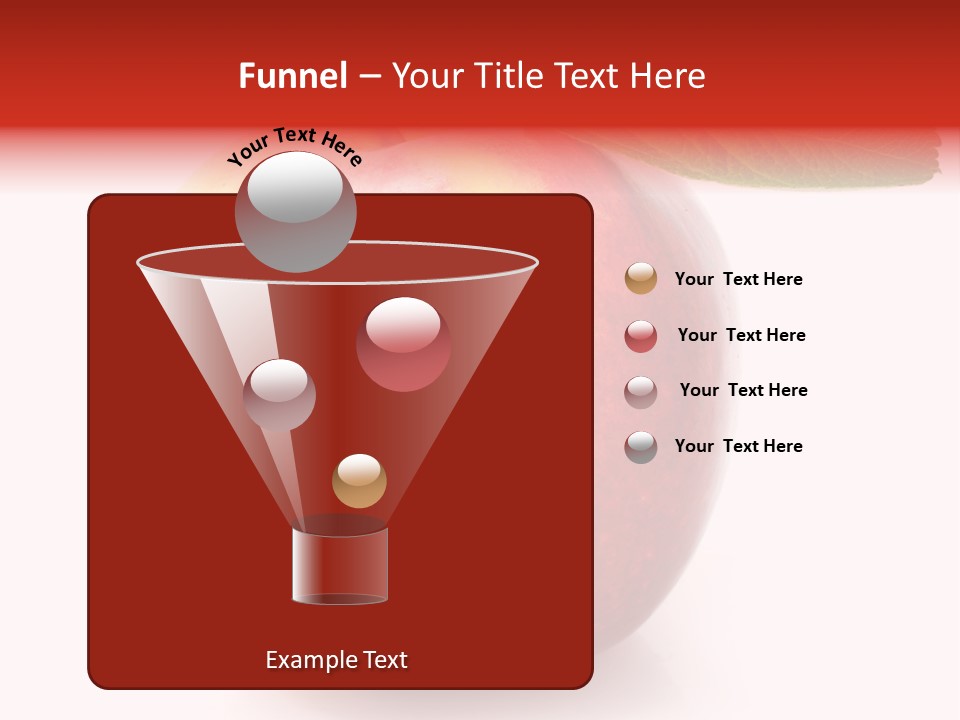 Healthy Leaf Apple PowerPoint Template