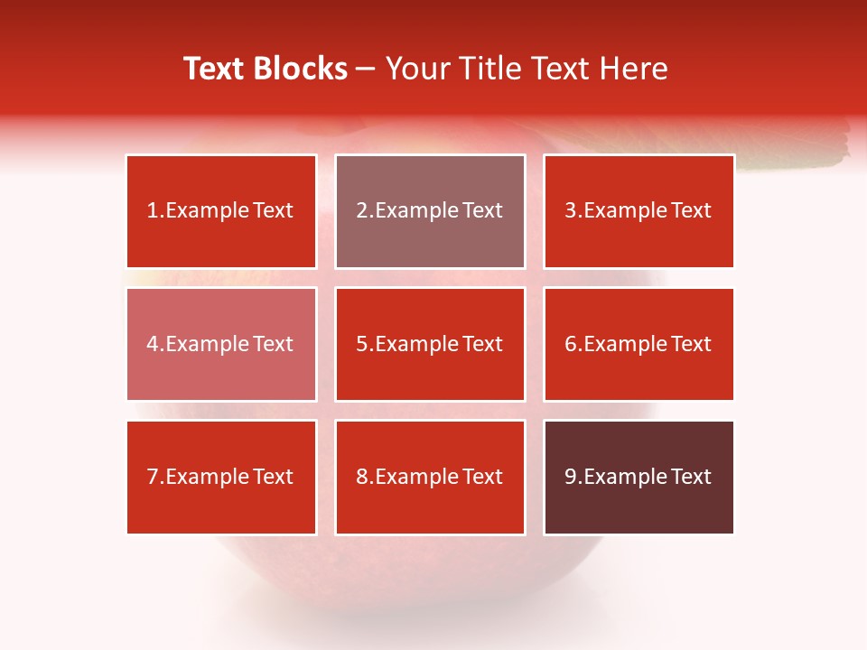 Healthy Leaf Apple PowerPoint Template