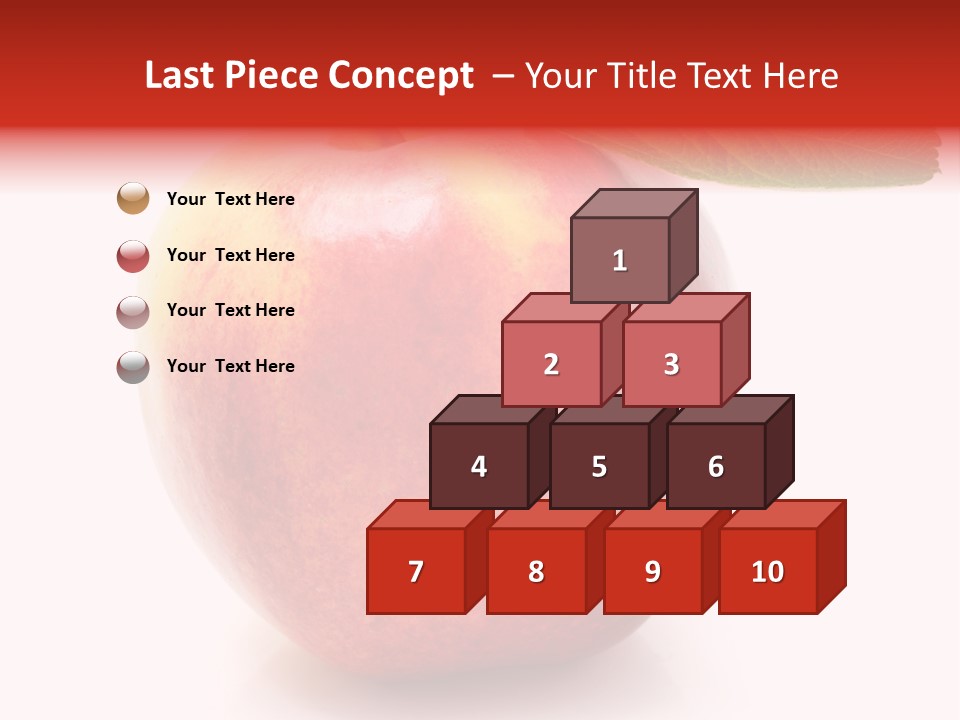 Healthy Leaf Apple PowerPoint Template
