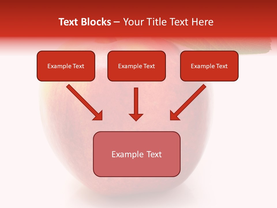 Healthy Leaf Apple PowerPoint Template