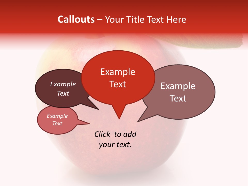 Healthy Leaf Apple PowerPoint Template