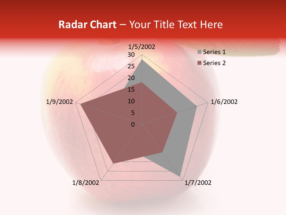 Healthy Leaf Apple PowerPoint Template