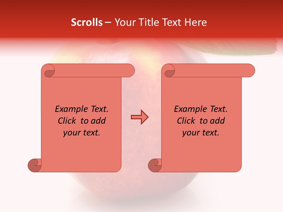 Healthy Leaf Apple PowerPoint Template