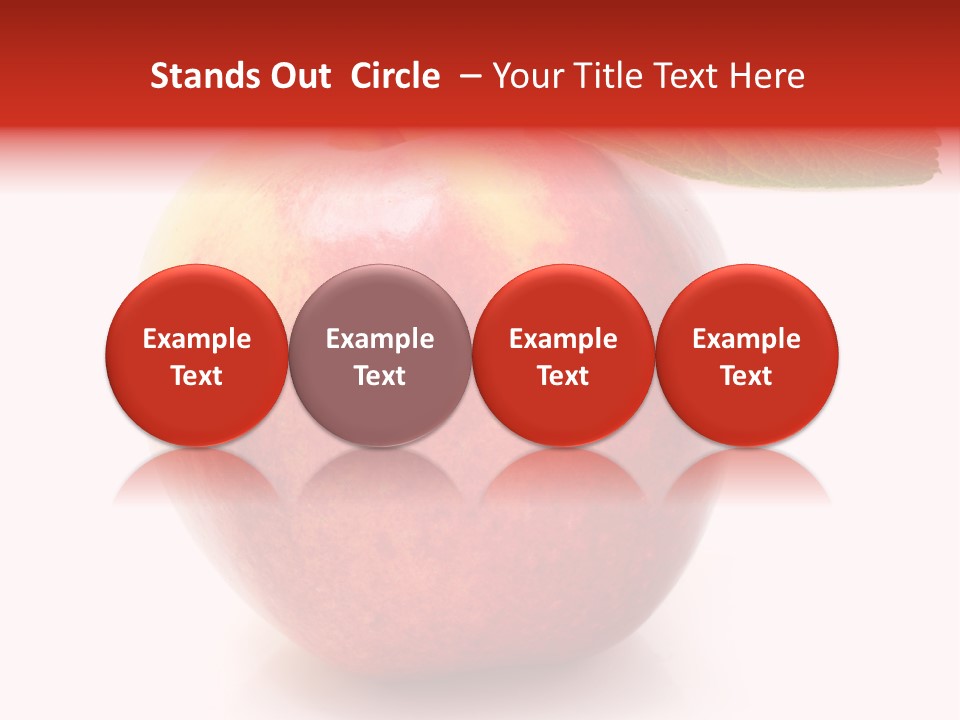 Healthy Leaf Apple PowerPoint Template