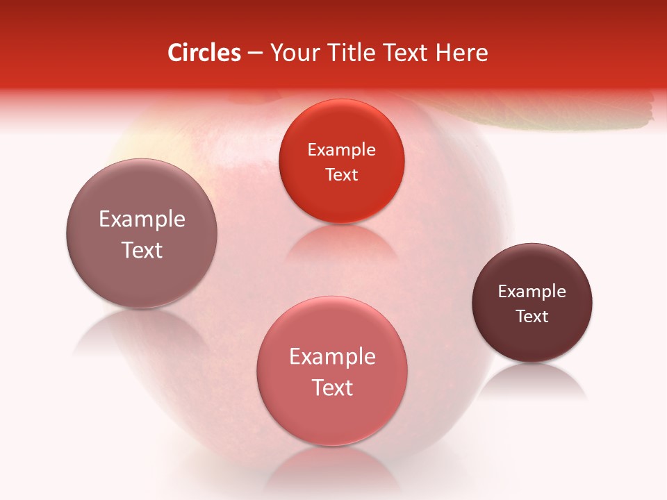 Healthy Leaf Apple PowerPoint Template