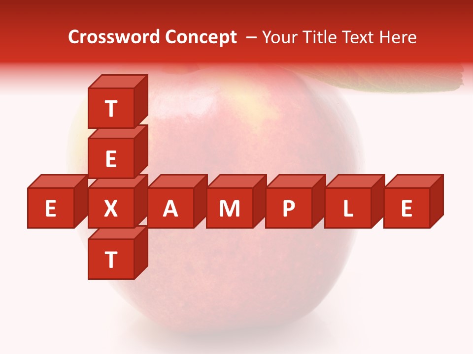 Healthy Leaf Apple PowerPoint Template