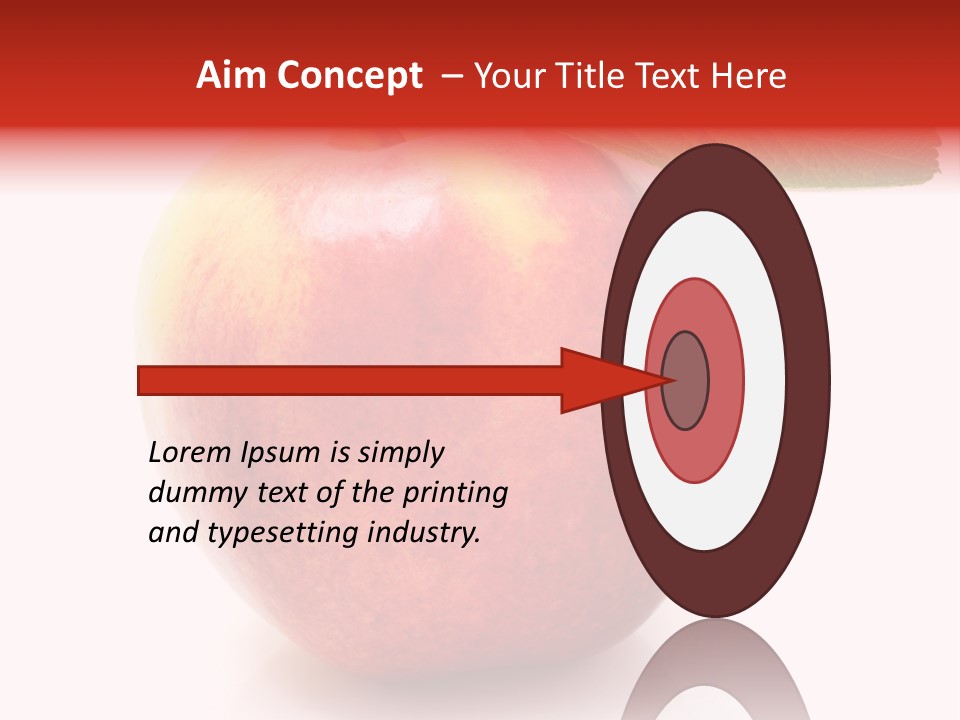 Healthy Leaf Apple PowerPoint Template