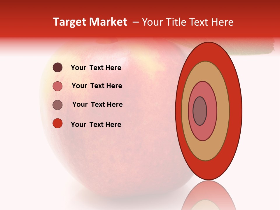 Healthy Leaf Apple PowerPoint Template