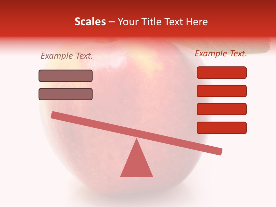 Healthy Leaf Apple PowerPoint Template