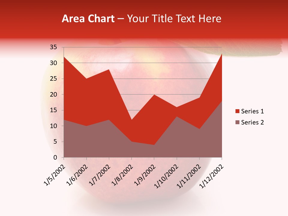 Healthy Leaf Apple PowerPoint Template