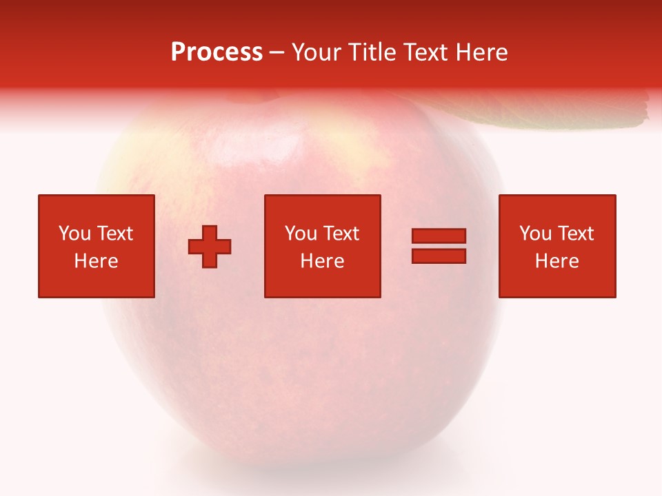 Healthy Leaf Apple PowerPoint Template