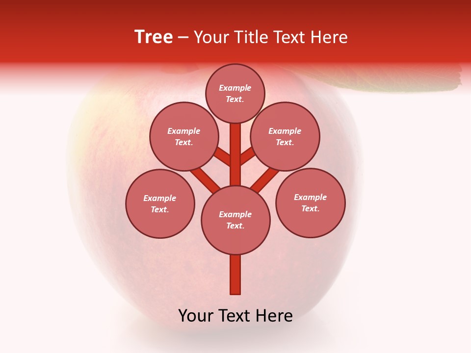 Healthy Leaf Apple PowerPoint Template