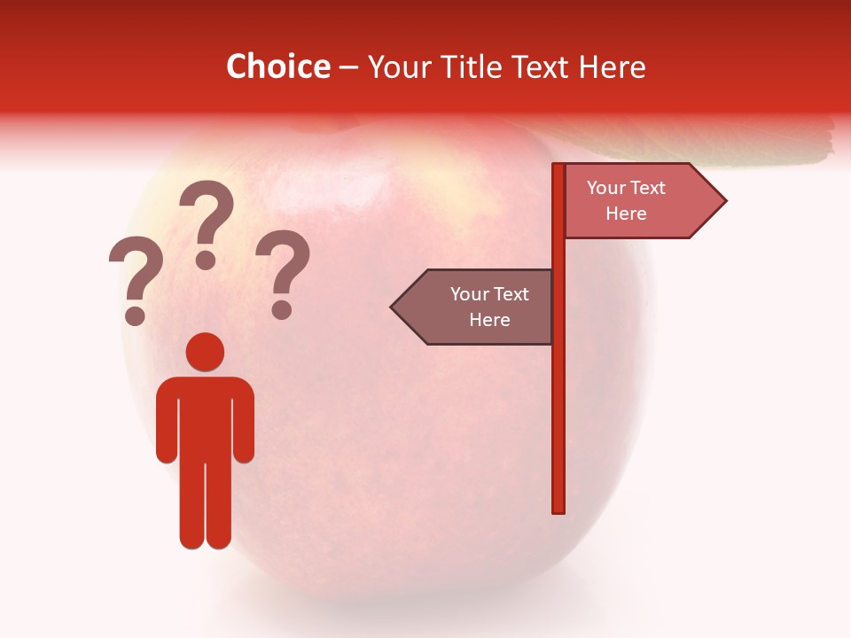 Healthy Leaf Apple PowerPoint Template