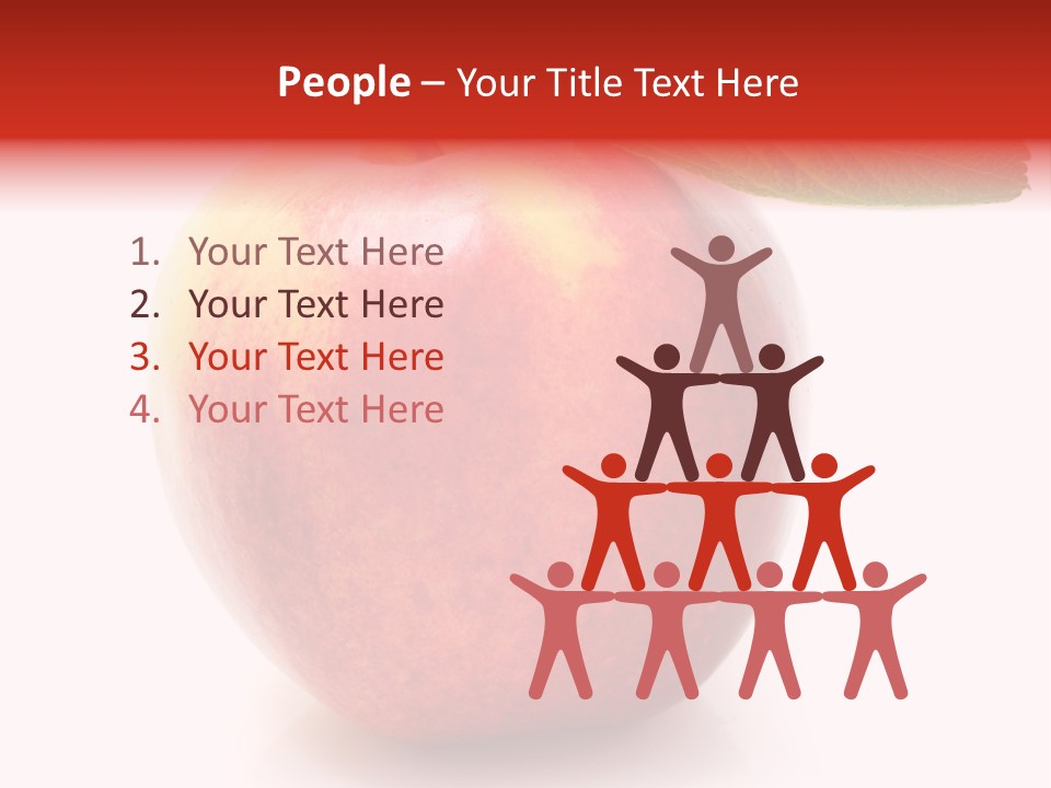 Healthy Leaf Apple PowerPoint Template