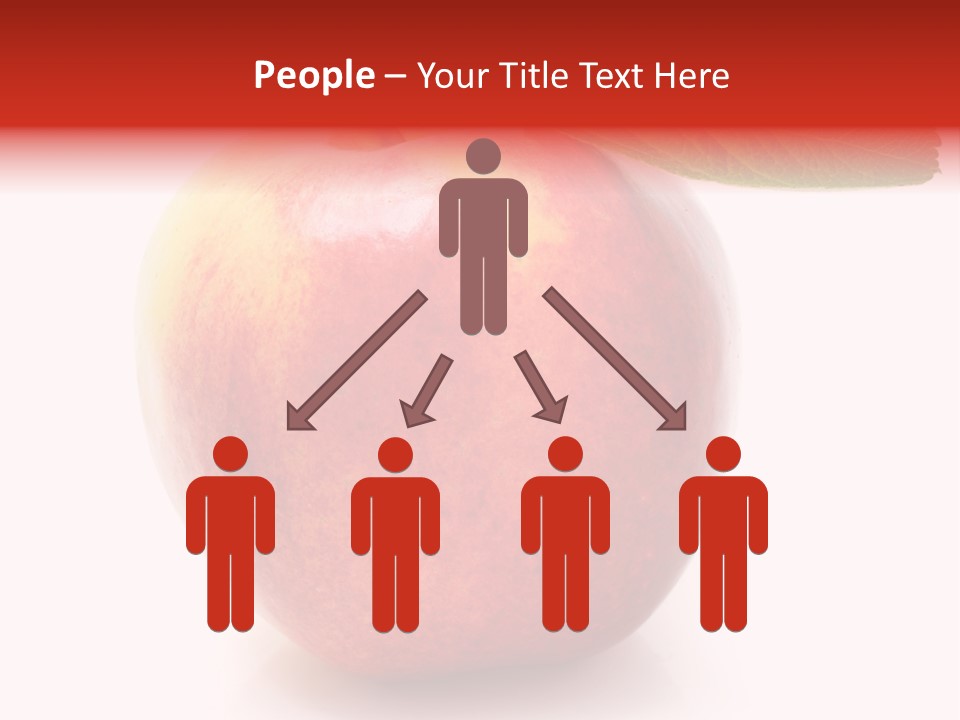 Healthy Leaf Apple PowerPoint Template