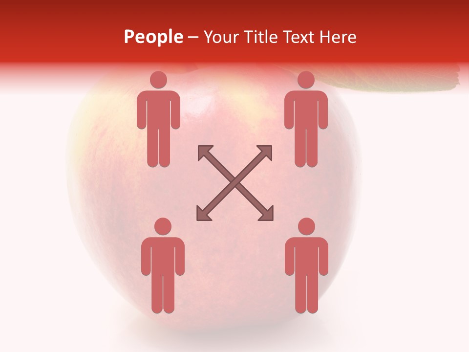 Healthy Leaf Apple PowerPoint Template