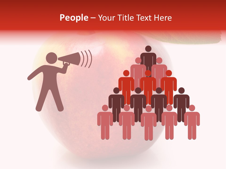 Healthy Leaf Apple PowerPoint Template