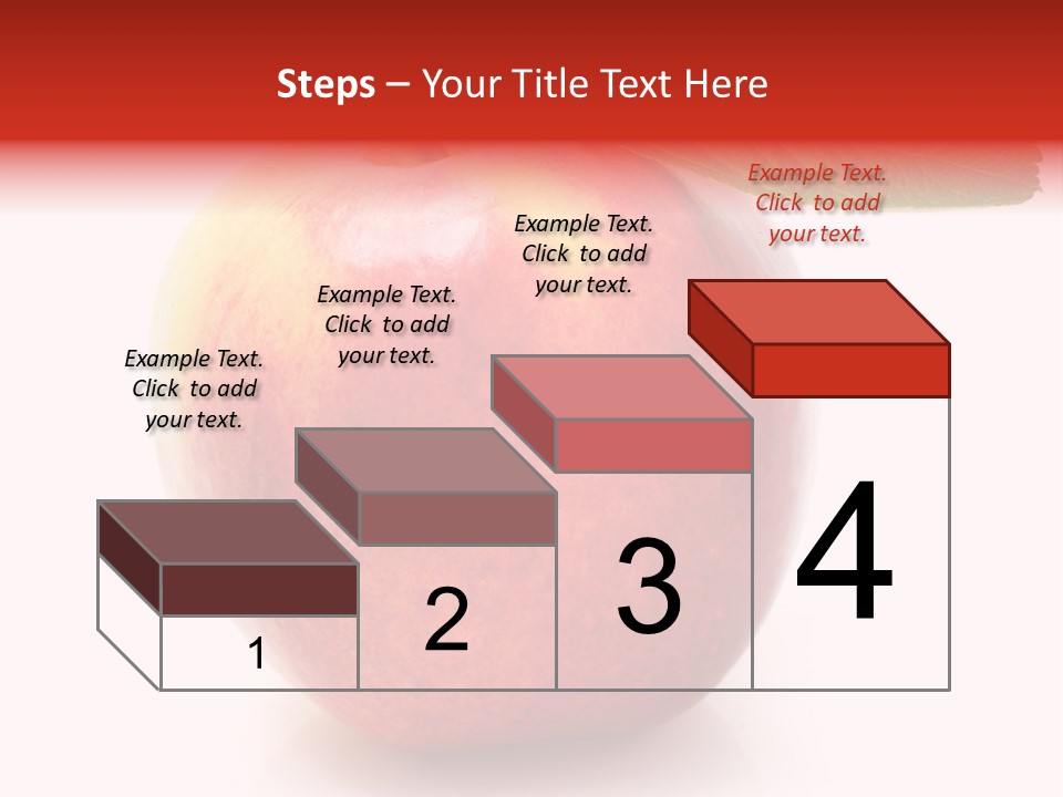 Healthy Leaf Apple PowerPoint Template
