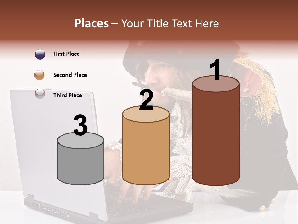 Indoor Screen Head PowerPoint Template