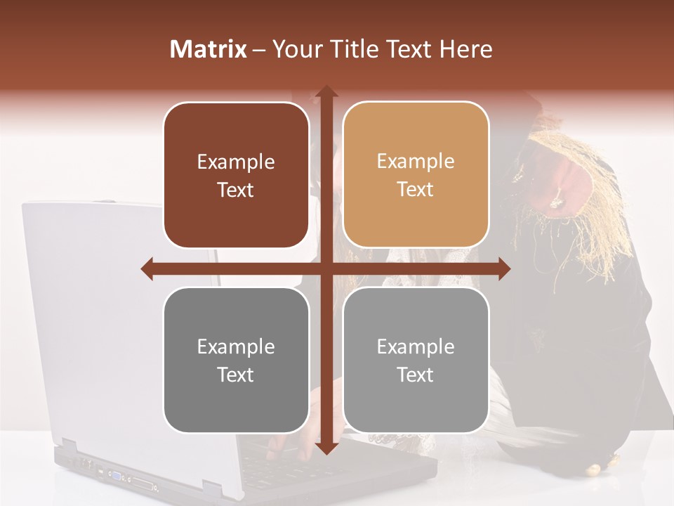 Indoor Screen Head PowerPoint Template