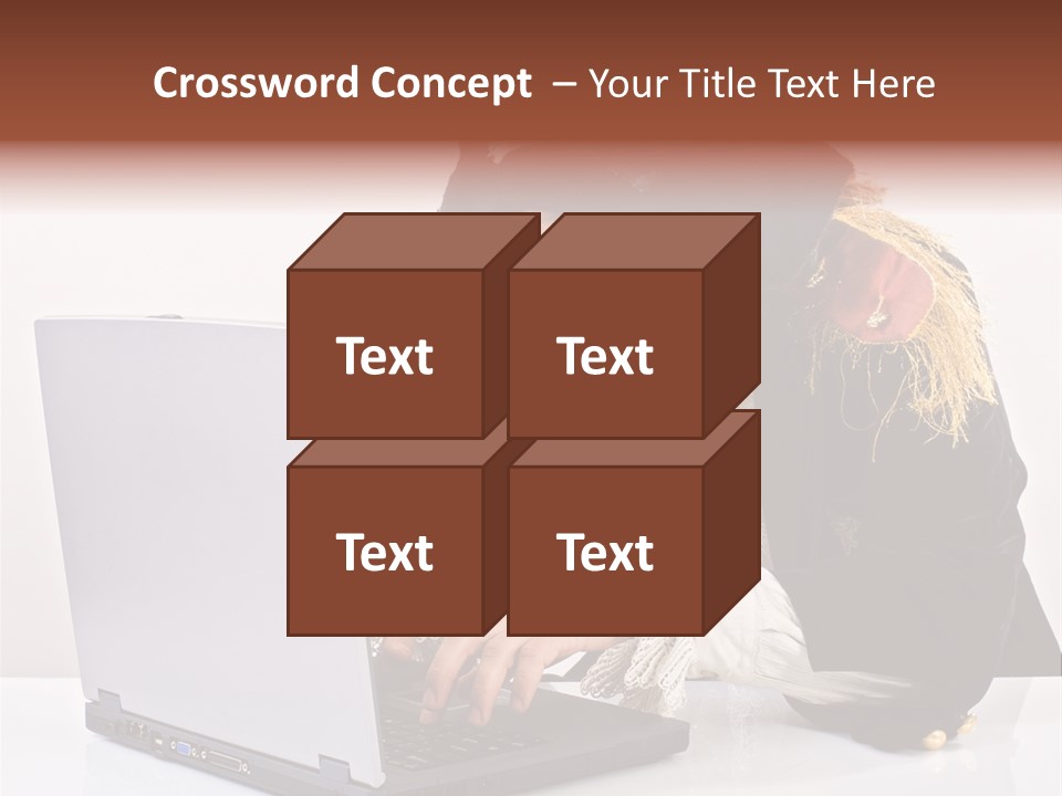 Indoor Screen Head PowerPoint Template