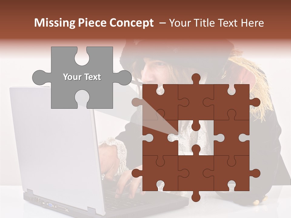 Indoor Screen Head PowerPoint Template