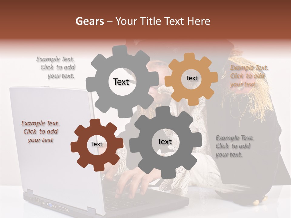 Indoor Screen Head PowerPoint Template