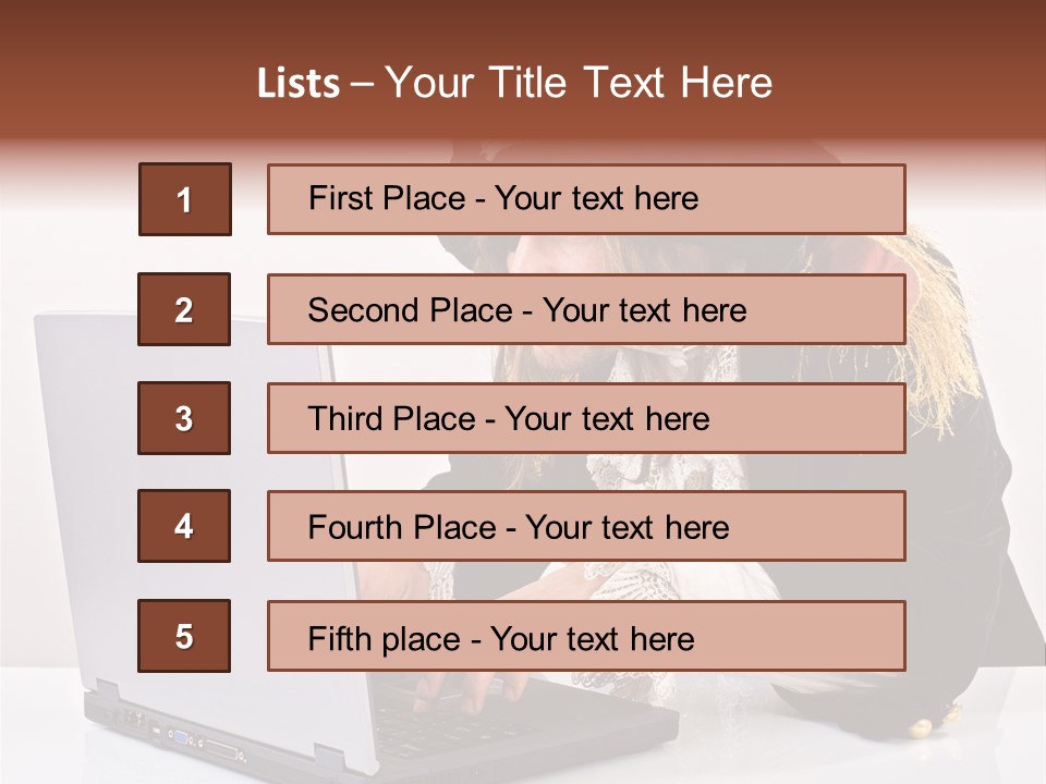 Indoor Screen Head PowerPoint Template