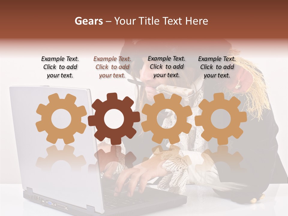 Indoor Screen Head PowerPoint Template