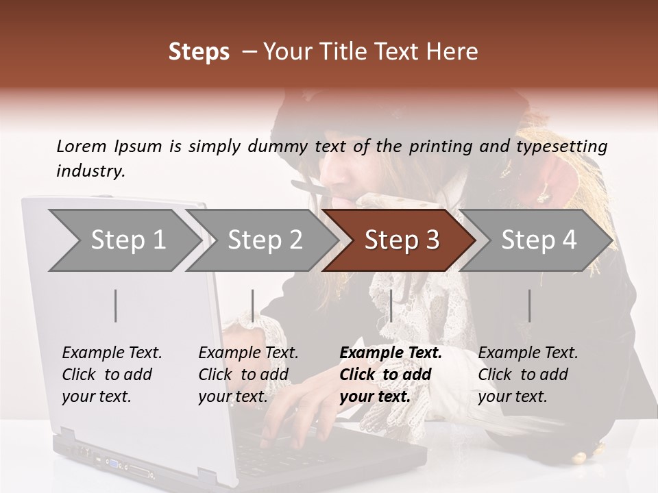 Indoor Screen Head PowerPoint Template