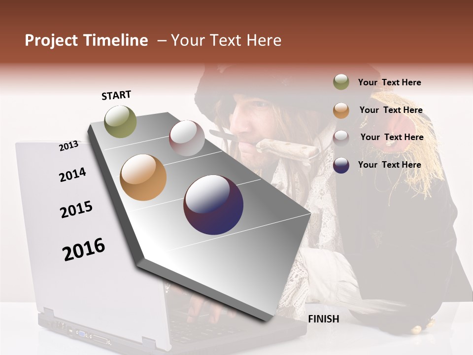 Indoor Screen Head PowerPoint Template