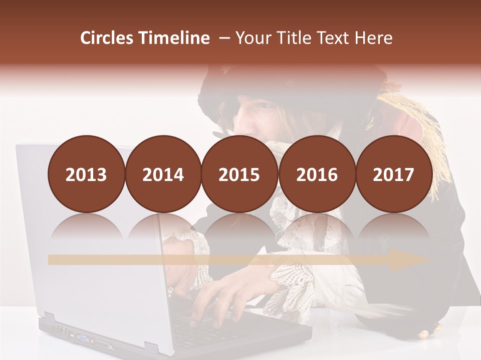 Indoor Screen Head PowerPoint Template