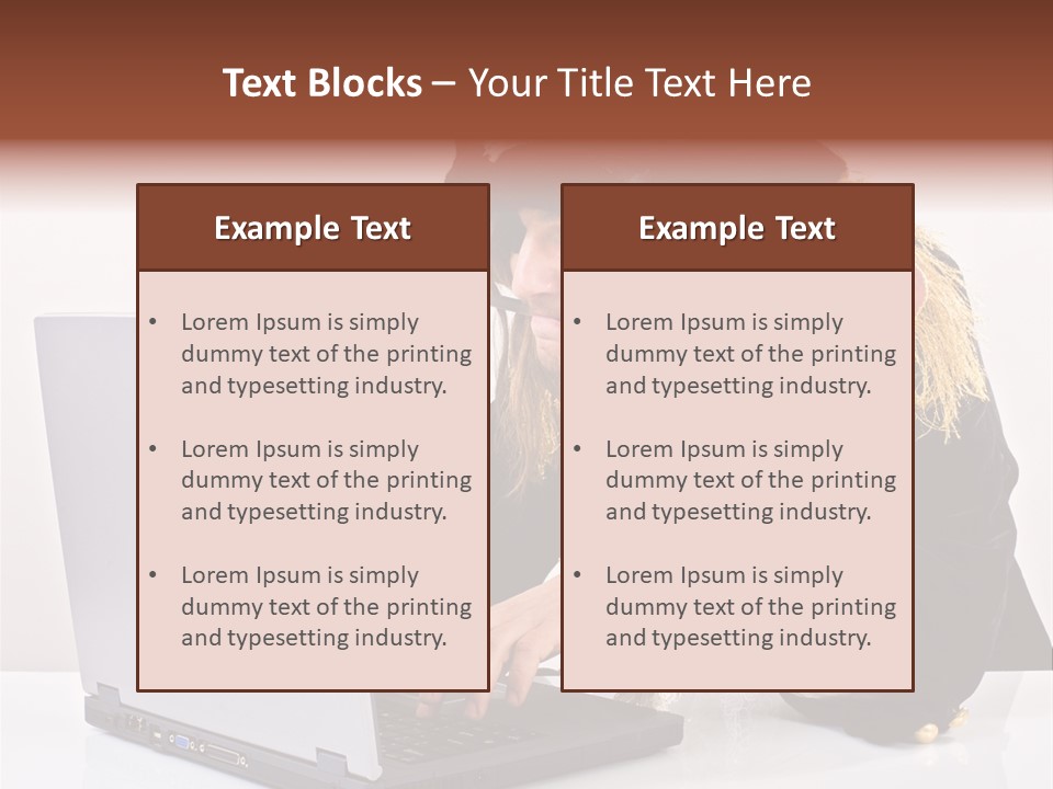 Indoor Screen Head PowerPoint Template